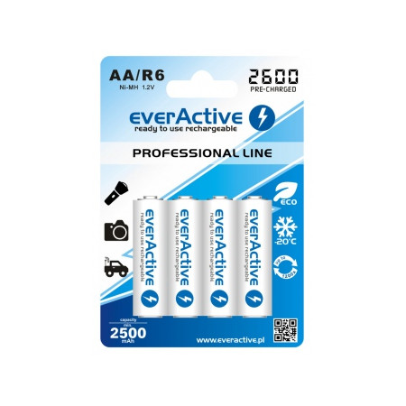 Batteries EVERACTIVE AA/HR6 4/1 2600 professional line
