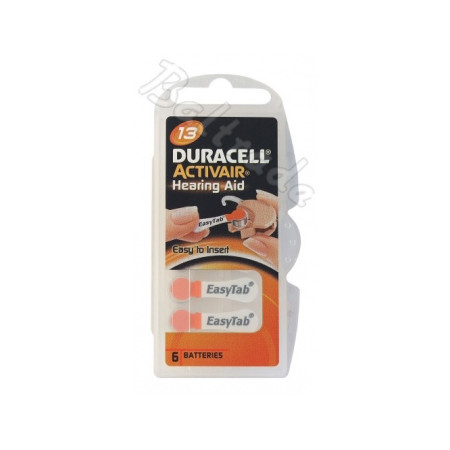 Hearing aid batteries DURACELL 13 6/1