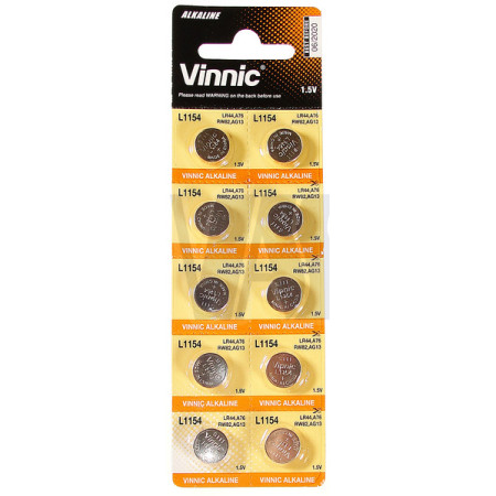Battery VINNIC A76 / AG13 10/1 blister
